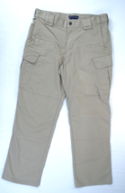 5.11 Tactical Series Mens Khaki Cargo Pants Tag 34x30 Rip Stop Pockets - £14.80 GBP