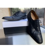John W. Nordstrom Black Leather Cap-Toe Oxford ITALIAN Dress Shoes Men S... - £55.96 GBP
