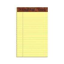 TOPS The Legal Pads, Jr. Legal Rule, 5 x 8 Inches, Canary, Perforated, 50 Sheets - £123.54 GBP