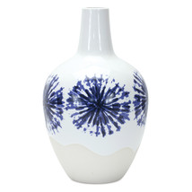 Two-Tone Tie Dye Design Ceramic Vase 11&quot;H - $963.93 MXN