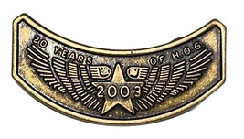 2003 Harley-Davidson HOG Club Lapel Pin &quot;20 Years Of Hog&quot; - $13.32