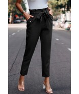 Women&#39;s Ruffle Belt Pocket Solid Skinny Pants - $621.57 MXN