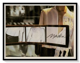 Maska Italian Fashion Brand Vintage 2001 Print Magazine Designer Clothes Ad - $180.80 MXN