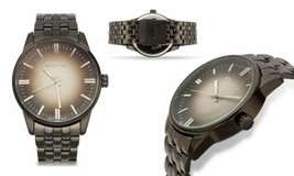 NEW Eberle 1461 Men&#39;s Corbel Collection Brown IP Stainless Steel Bracelet Watch - £24.99 GBP