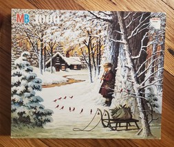 Vintage Jigsaw Puzzle 1000 Charles Wysocki Winter Cardinal 1992 Mystery Box READ - £44.06 GBP