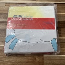 Restore &amp; Restyle Kids Farm Friends Collection Twin Sheet Set Lamb Sheep... - $18.04