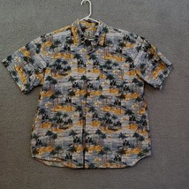 Roundtree Yorke Mens Shirt xl Short Sleeve Hawaiian Tropical Resort BOS-201 - £12.85 GBP