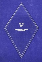Diamond Template 12&quot; - Clear 1/4&quot;- 60 Degree - £27.29 GBP