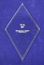 Diamond Template 12" - Clear 1/4"- 60 Degree - £27.78 GBP