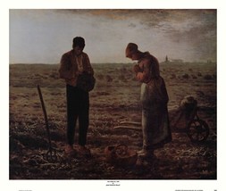 The Angelus by Millet Poster 26 x 22 inch Andy Griffith Show Dali Van Gogh Art   - £35.19 GBP