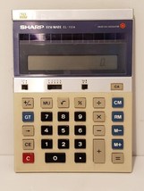 Vintage Sharp Elsi Mate EL-1124 Large Solar Cell Calculator Rare Vhtf Tested - £11.95 GBP