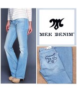 Mek by Miss Me Light Wash Low Rise Leland Stretch Denim Boot Cut Jeans 2... - $69.00