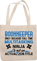 Make Your Mark Design Funny Bookkeeper Reusable Tote Bag Tote Bag for Accountant - $21.73