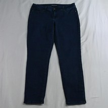 Maurices XL Short Mid Rise Skinny Jegging Dark Wash Stretch Denim Womens Jeans - £12.71 GBP