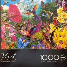 Buffalo Games Vivid Collection Hummingbird Garden Jigsaw Puzzle - 1000-P... - £9.37 GBP