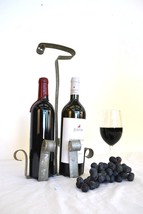 Wine Bottle Carrier and Display - Two for the Rhone - made from barrel rings - £93.48 GBP