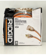 RIDGID 25 ft Heavy Duty Indoor/Outdoor Generator Extension Cord with Lig... - $834.89 MXN