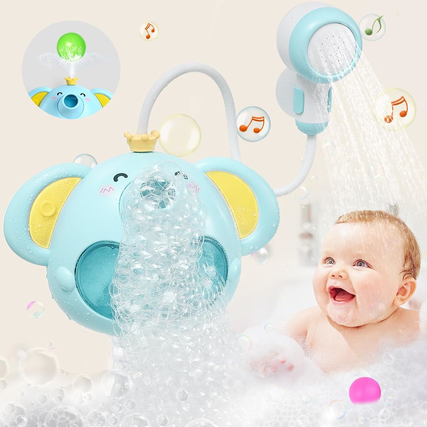 Bath Toys, Baby Bath Toys For Toddlers, Bubble Machine For Bathtub Gift For - $37.95