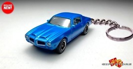  Key Chain Blue 71~73 Pontiac Firebird Formula 350/400 Custom Ltd Great Gift - £27.50 GBP