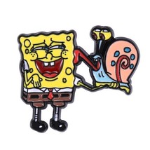 SpongeBob SquarePants Friend Gary Licking Bob Enamel Metal Pin NEW UNUSED - £6.16 GBP