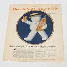Antique Magazine Ad Print Design Advertising Beech Nut Ginger Ale 1920 - $12.86