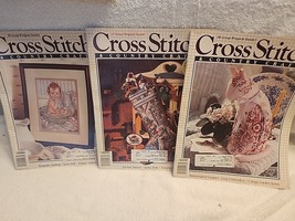 1990 ~ Vintage &quot;Cross Stitch &amp; Country Crafts&quot; Magazines patterns ~ Lot ... - $247.51 MXN