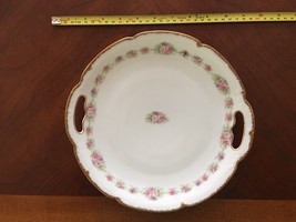 Vintage Elite Limoges Cut Out Handled Cake / Pastry Plate - £8.67 GBP
