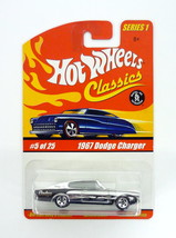 Hot Wheels 1967 Dodge Charger Classics Series 1 #5 of 25 Chrome DieCast Car 2005 - £9.60 GBP