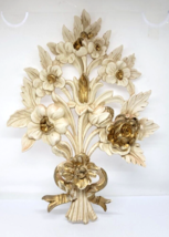Mcm Vintage Giovacchi Marchelli Euromarchi Floral Bouquet Wall Art Plaque Italy - £22.11 GBP