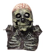 Skull Latex Skeleton Brain Zombie Halloween Cosplay Masquerade Mask - $407.73 MXN