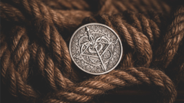 BOW AND ARROW COIN SILVER ( Gimmick and Online Instructions) by Bacon Magic - $15.83