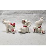 Fitz and Floyd 1982 Set of 3 Adorable Tumbling Elephants Christmas Decor - £29.01 GBP