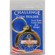 CH9514 Gold Challenge Coin Key Ring (1-3/4&#39;&#39;) - $10.72