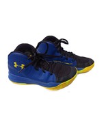 Grade School UA Jet 2019 Basketball Shoes Blue, Black Yellow 5Y Boy Unde... - $27.49