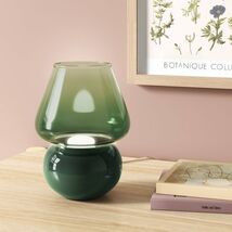 Room Essentials Dome Mushroom Table Lamp Green LED Integrated Glass Electric - €9,65 EUR