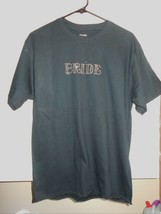 Bride Womens Sz M Tee Tshirt Shirt Silver &amp; Gold Bling Rhinestone  - $11.88