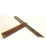 Antique STANLEY Sliding T Bevel Square-Wood Brass-1904 - $70.11