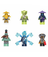 6Pcs Ninjago Warriors NRG Nya Ghost Murt Master Wu Minifigure Bricks Toys - $24.33 CAD