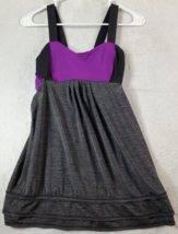 Lululemon Tank Top With Bra Womens Size 4 Gray Knit Sleeveless Round Nec... - $21.60