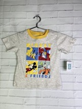 Mickey and Friends Pluto Goofy Short Sleeve T-Shirt Top Boys Girls 18 Mo... - £11.87 GBP
