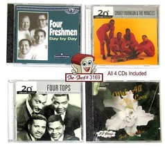 Four Freshman, Four Tops, Smokey Robinson &amp; The MIracles Lot of 4 CDs - £13.54 GBP