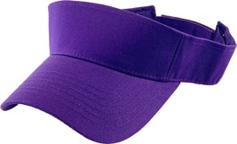 PURPLE Sun Visor Plain Hat Sports Cap Golf Tennis New Adjustable Men Women - $17.99