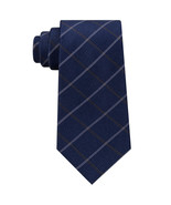 MICHAEL KORS Blue Stonehurst Grid Check Silk Tie - £19.95 GBP