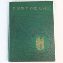 1951-52 Pittsburg Kansas High School Yearbook Dragons Purple and White Annual - £10.45 GBP
