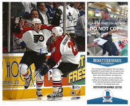 Jeremy Roenick signed Philadelphia Flyers Hockey 8x10 photo Beckett COA ... - £86.04 GBP