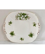 Royal Adderley Bone China Cake Plate Canadian Provincial Flowers Trilliu... - $282.06 MXN