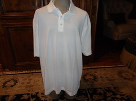NWT New With Tags White Solid Cutter &amp; Buck 65-35 Polo Shirt Adult 2XT E... - $29.69