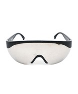 Gianni Versace black futuristic wrap sunglasses with brown mirrored shield lense - $328.00