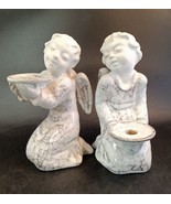 Michael Andersen Angel Candle Holders Set Of 2 Christmas Cherub Putti MI... - $80.00