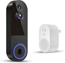 ClipBlur 1080p Wireless Wi-Fi Video Doorbell Camera with Night Vision - $18.95